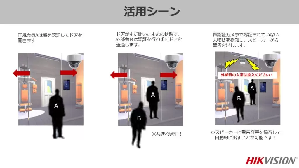 共連れによる不正入室防止